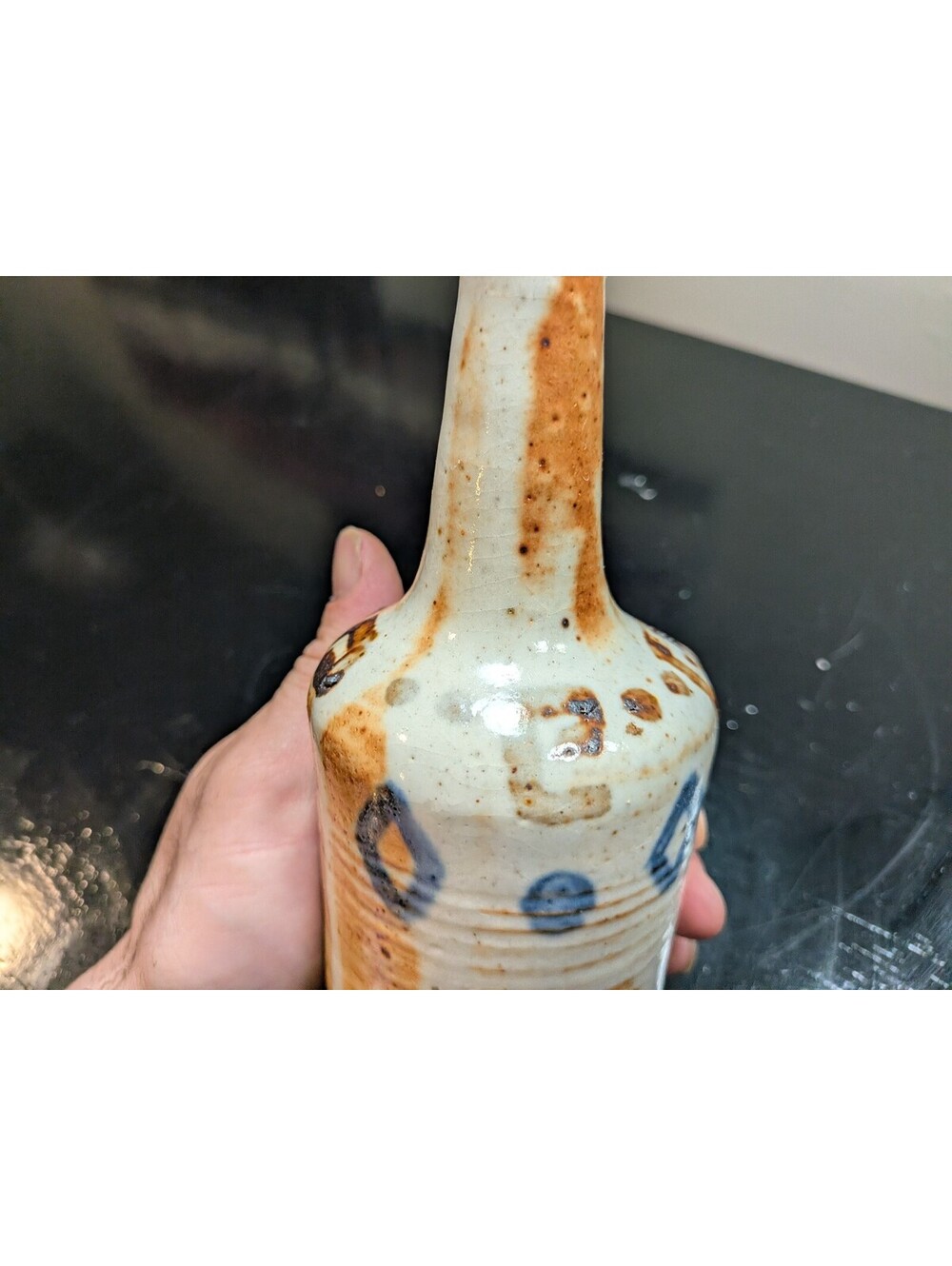 Signed Fishley Holland Studio Pottery Bottle Vase